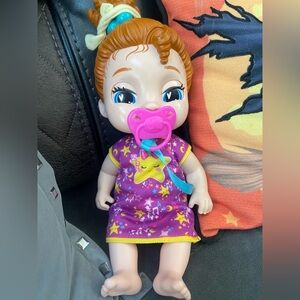 Purple Starry Night Baby Doll with Pacifier